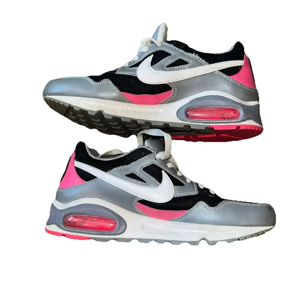 Nike Athletics West Womens 8 (343904-003) Pink Air Black Grey 2011 Sneaker Shoe
